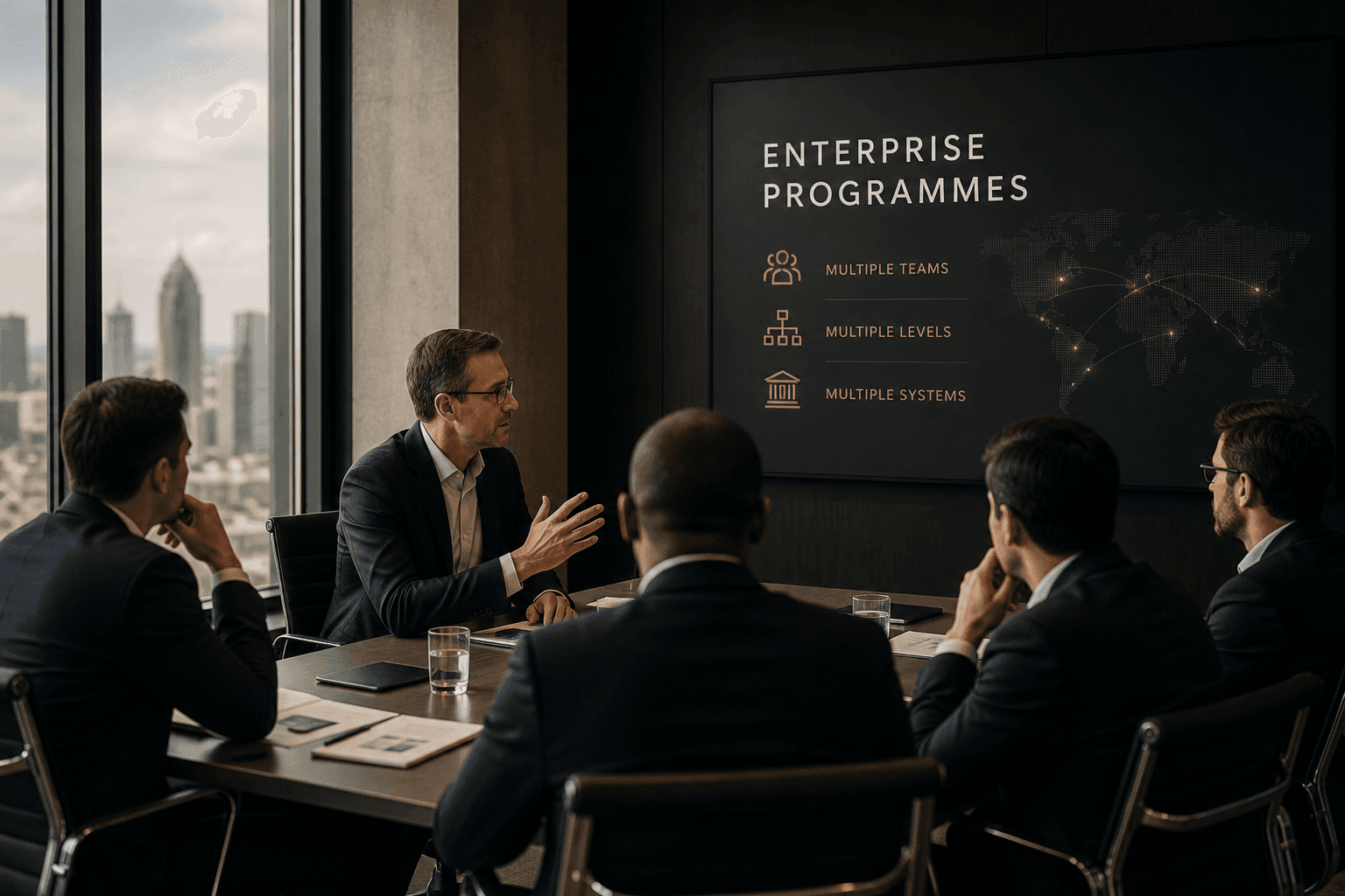 Multiple leadership groups working across an enterprise programme